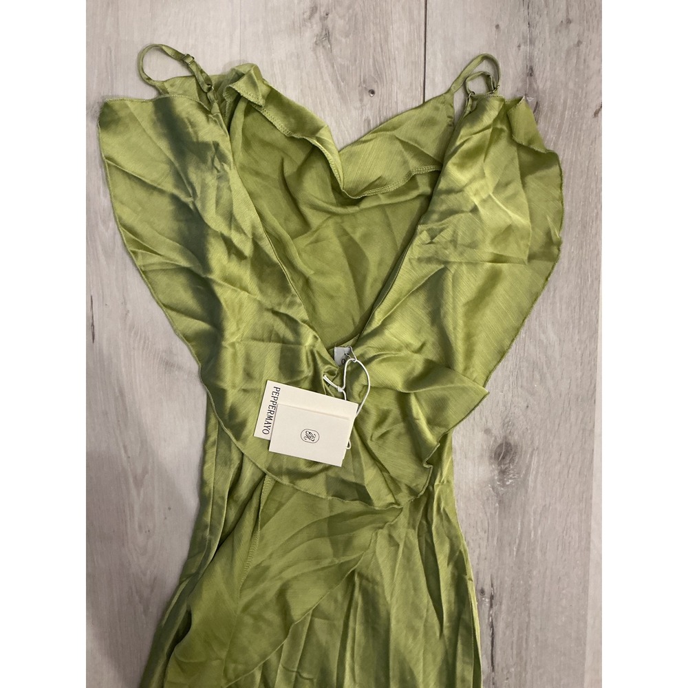 Peppermayo Jade Escape Maxi Dress Lime Green Size 4 New With Tags‎ - Picture 4 of 6